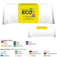 60" L Table Runners  / Accommodates 3’ Table and Larger